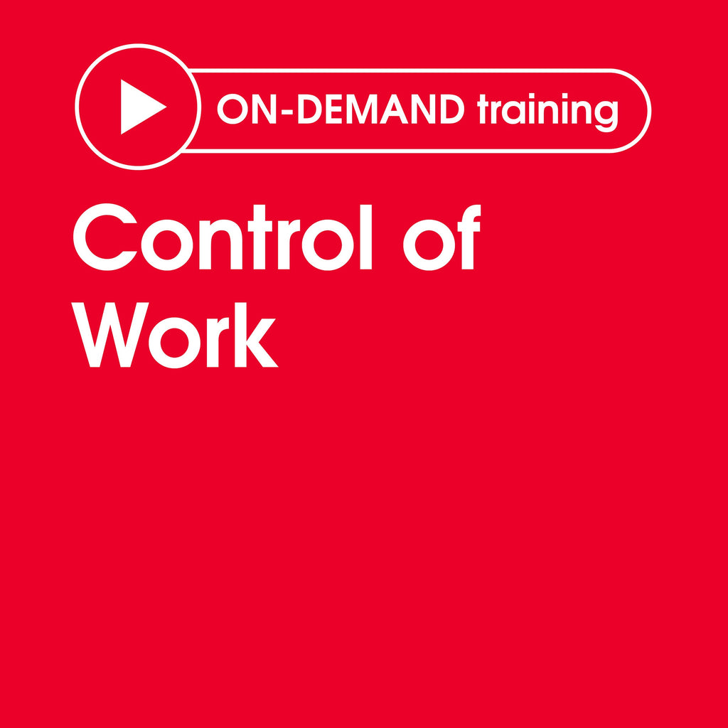 Control of Work