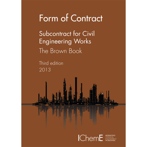 The Brown Book, Subcontract for Civil Engineering Works, 3rd Edition, 2013, paperback