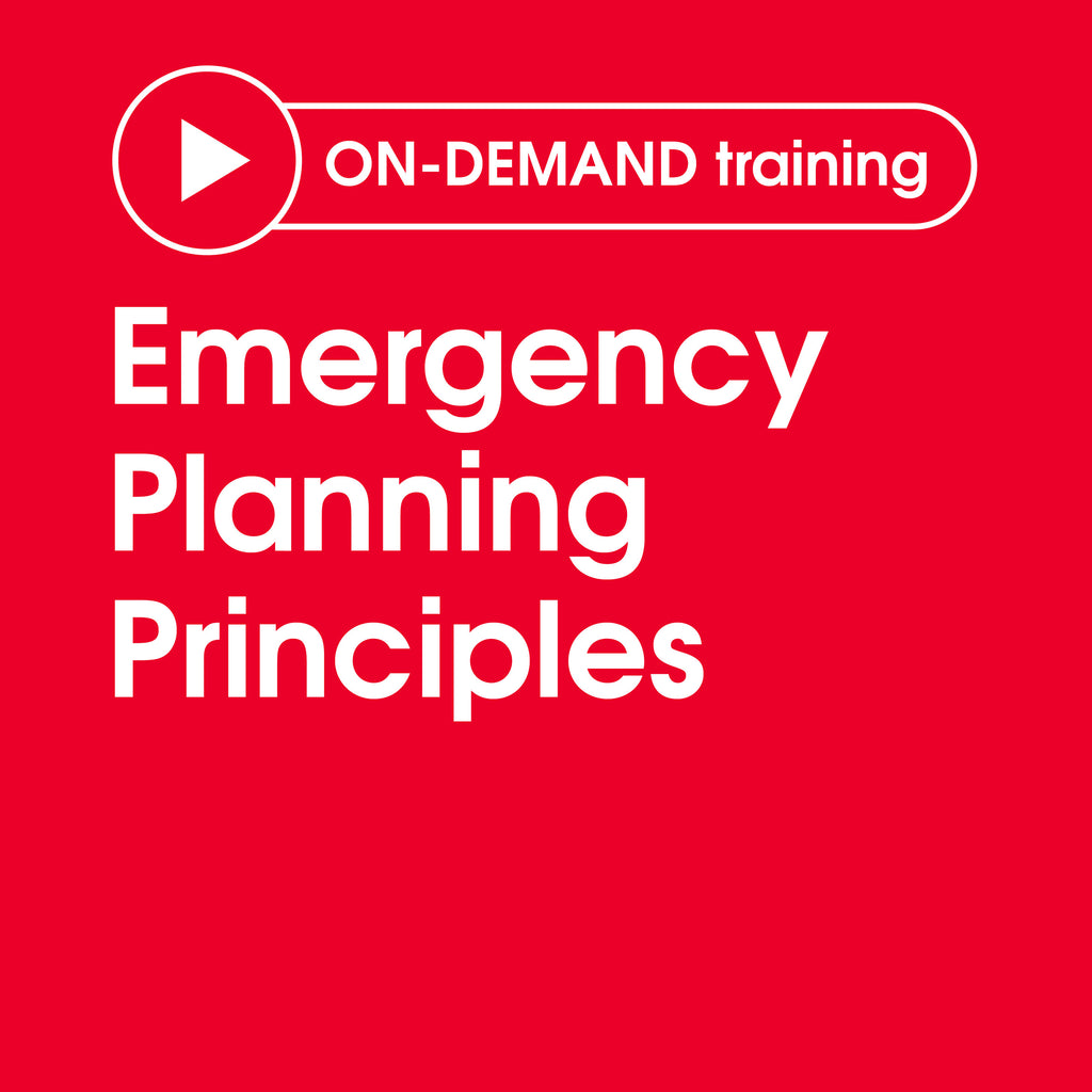 Emergency Planning Principles - Full series for multiple users
