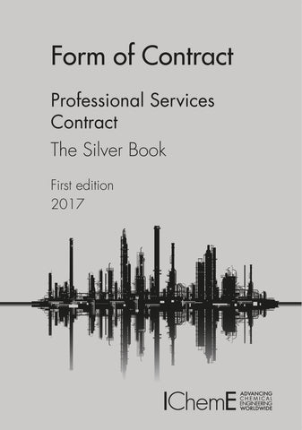 The Silver Book, Professional Services Contract, 1st Edition, 2017, printable PDF